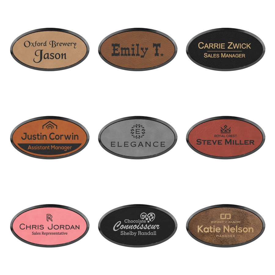 Leatherette Name Badges