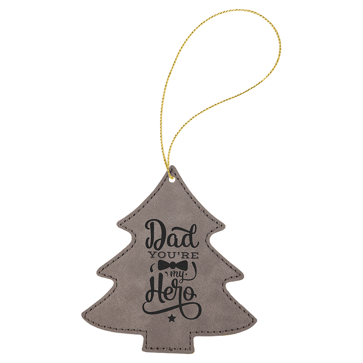 Laserable Leatherette Ornament with String