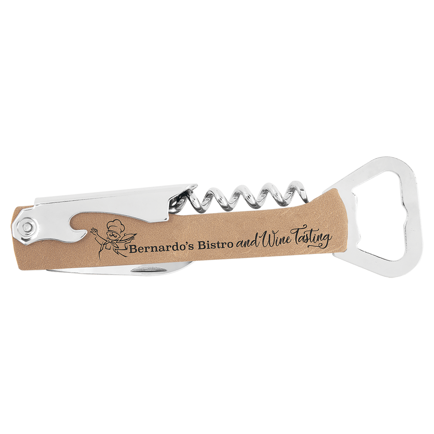 Laserable Leatherette Bottle Opener