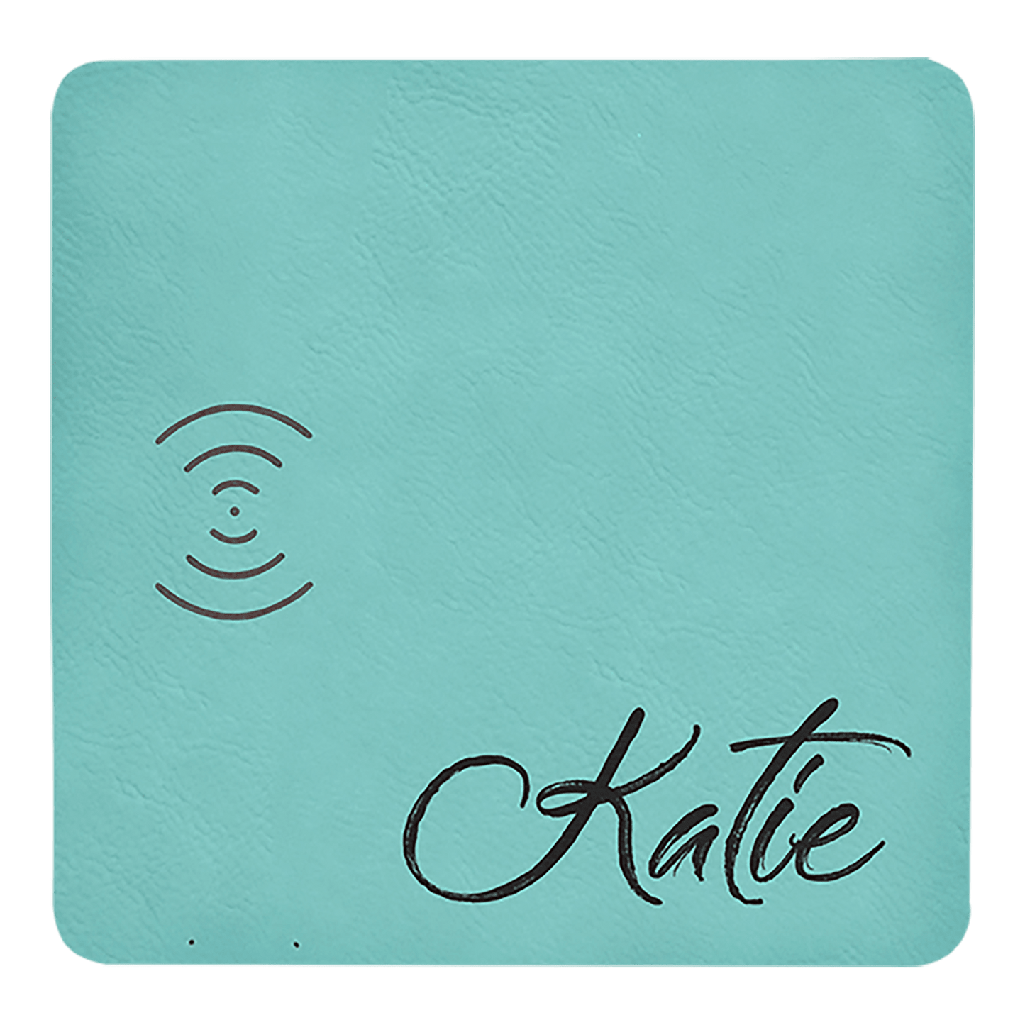 8" x 8" Laserable Leatherette Phone Charging Mat