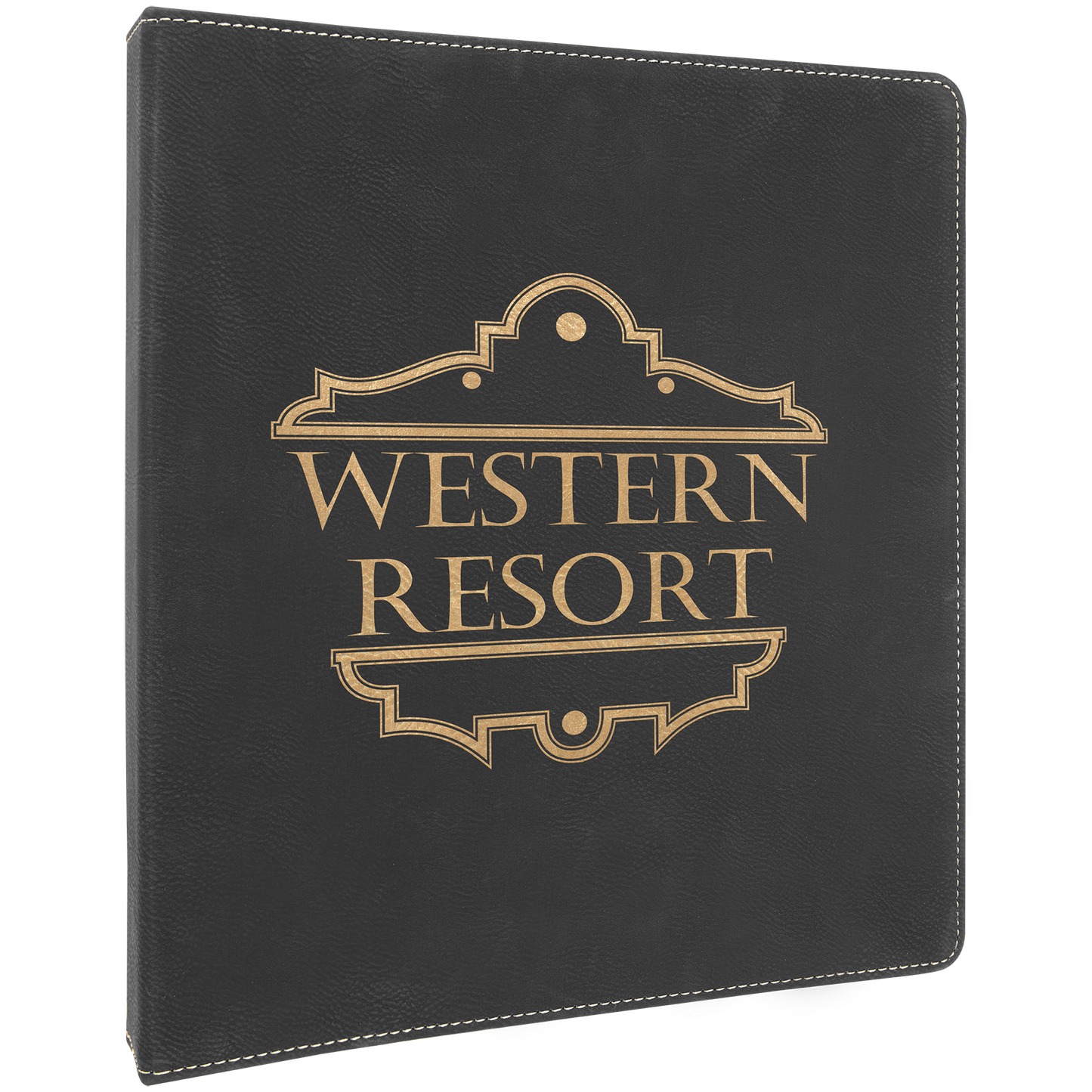 Laserable Leatherette 3 Ring Binder