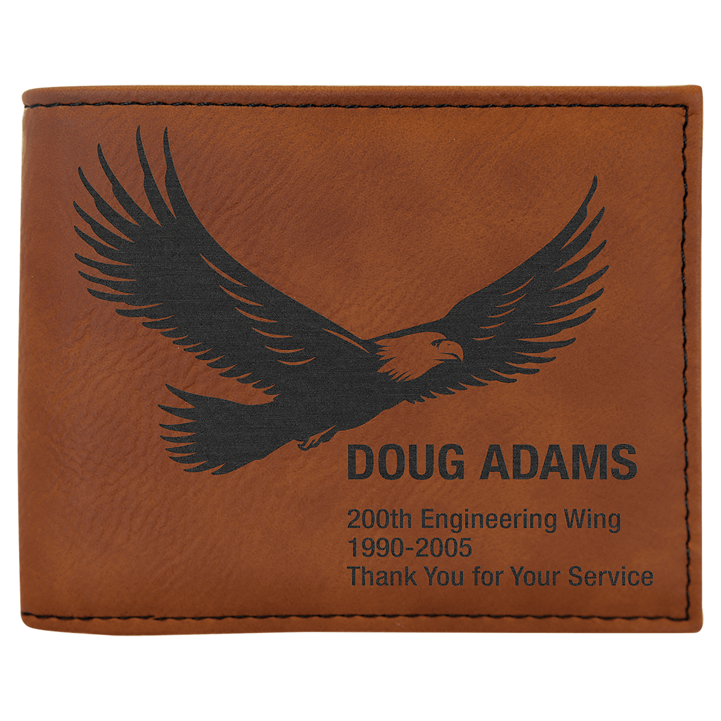Laserable Leatherette Bifold Wallet