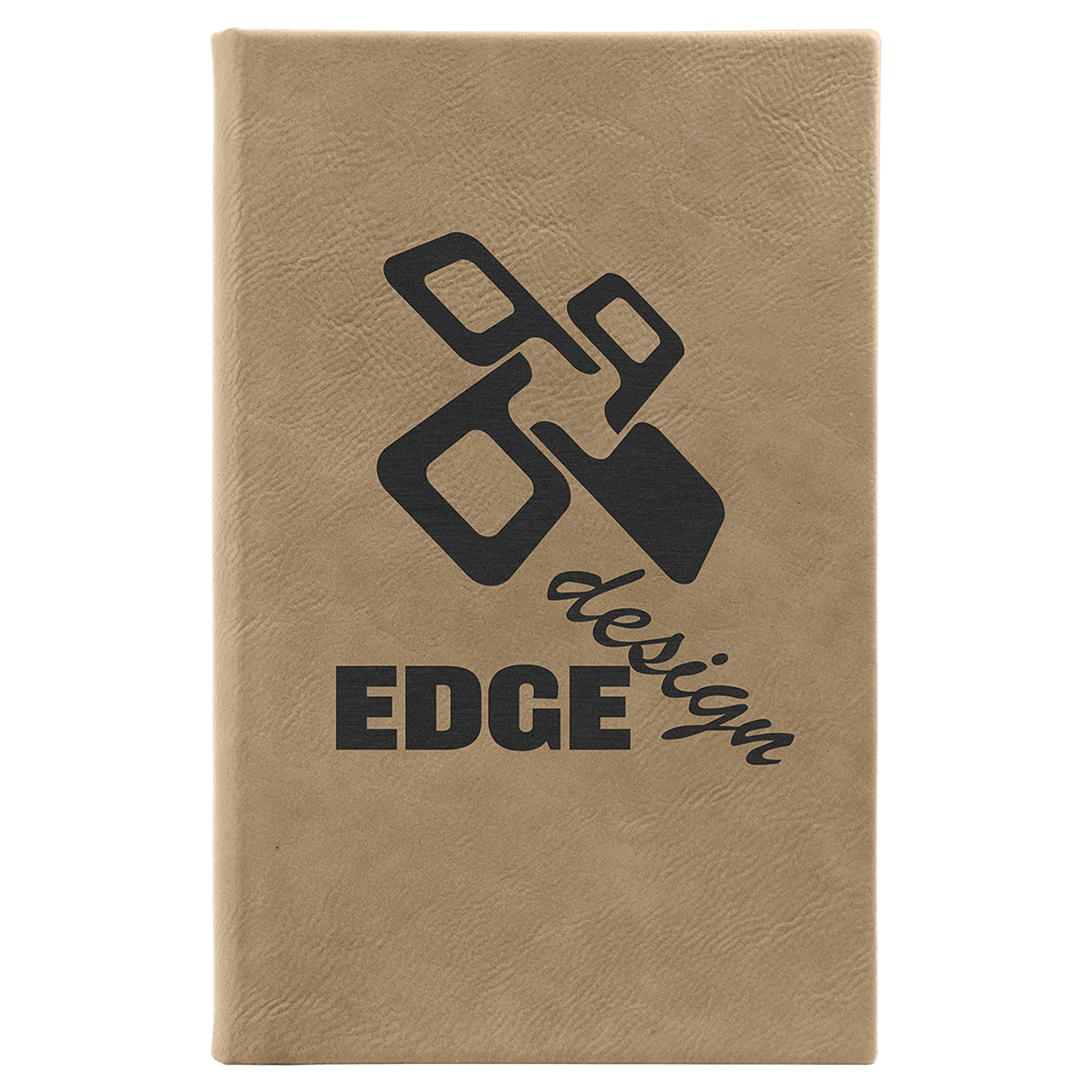 7" x 9 3/4" Laserable Leatherette Sketch Book with Unlined Notepad