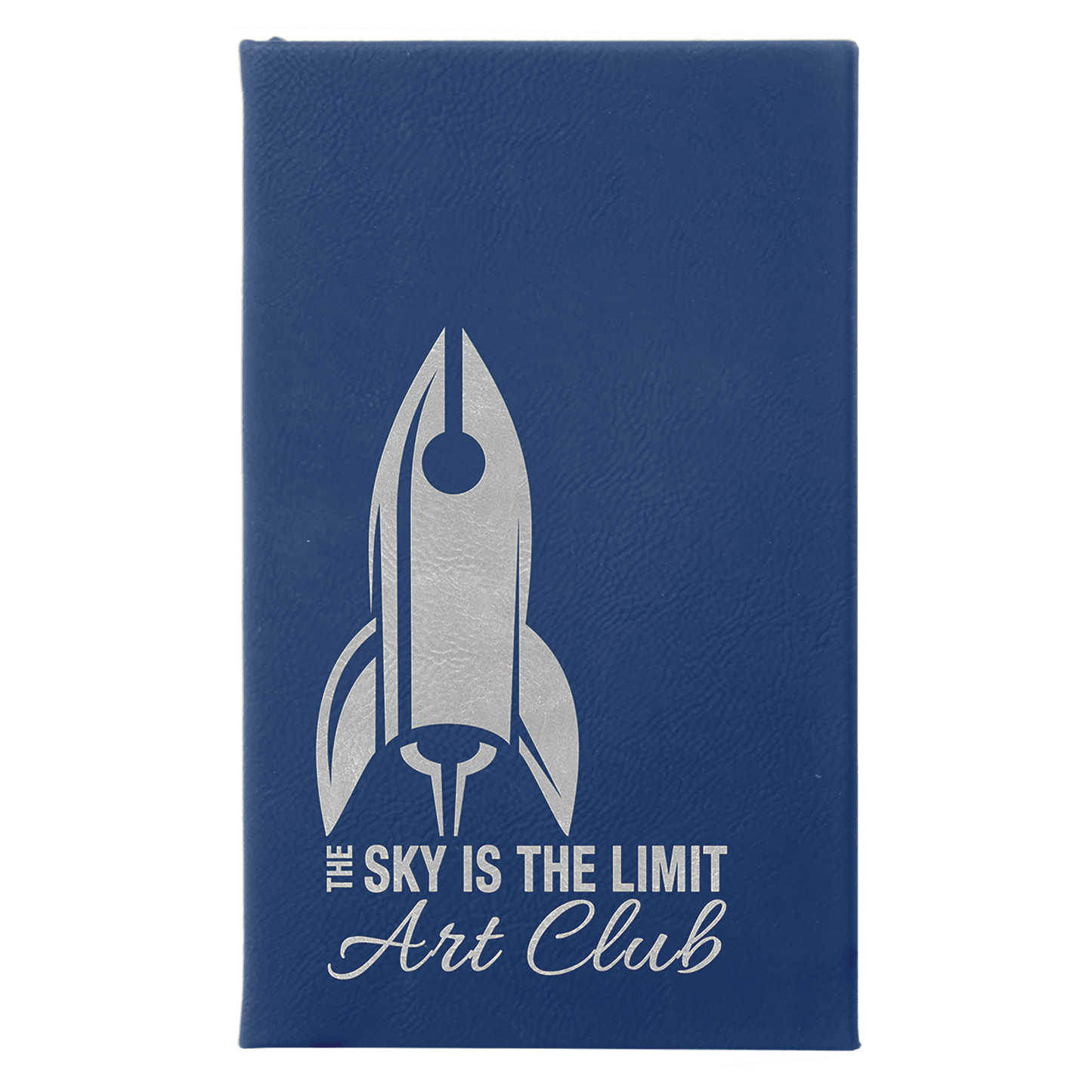 7" x 9 3/4" Laserable Leatherette Sketch Book with Unlined Notepad