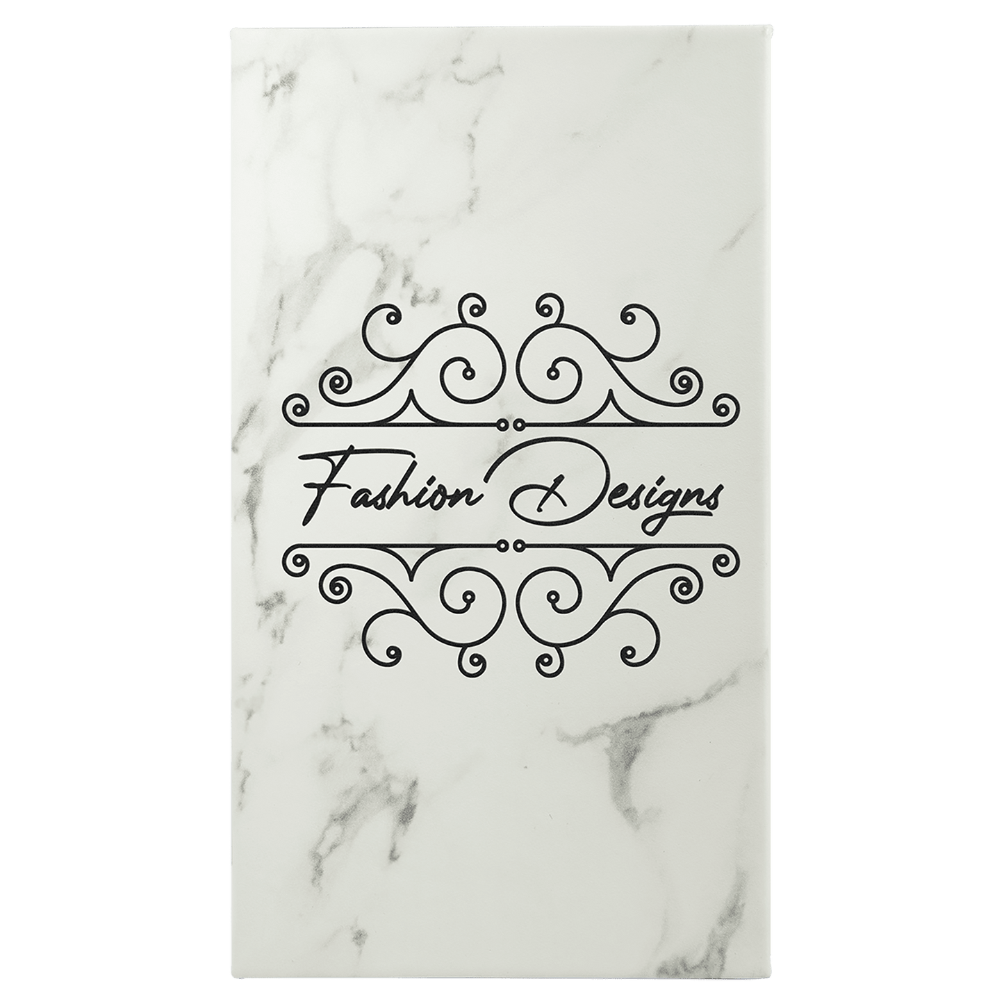7" x 9 3/4" Laserable Leatherette Sketch Book with Unlined Notepad
