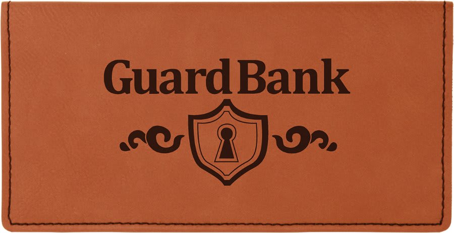 Laserable Leatherette Checkbook Cover