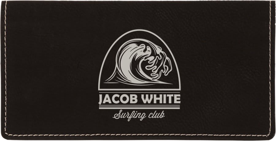 Laserable Leatherette Checkbook Cover