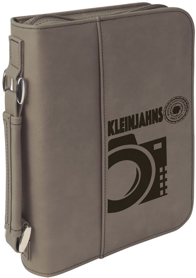 Leatherette Book/Bible Cover with Handle & Zipper