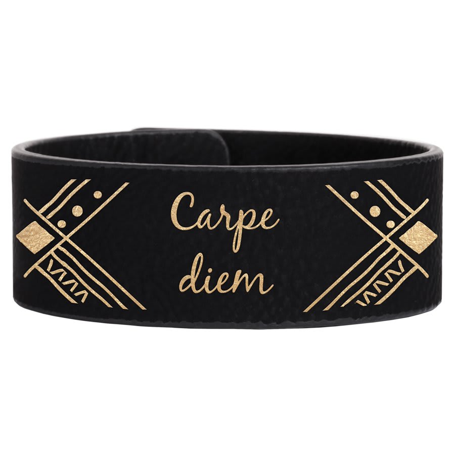 Laserable Leatherette Youth Cuff Bracelet