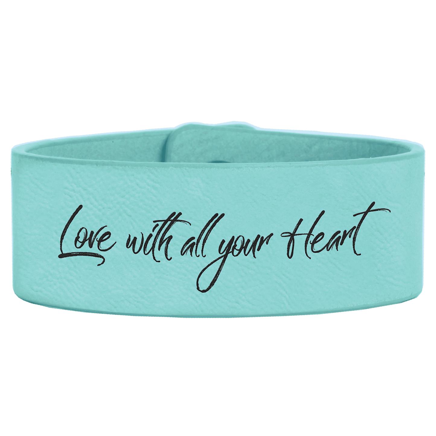 Laserable Leatherette Youth Cuff Bracelet
