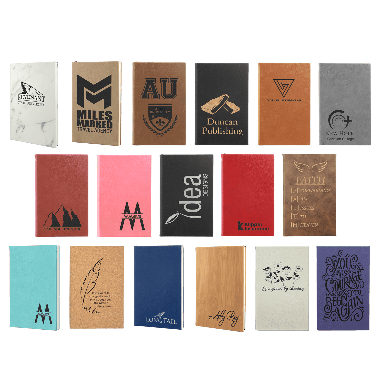 Laserable Leatherette Journal with Lined Notepad