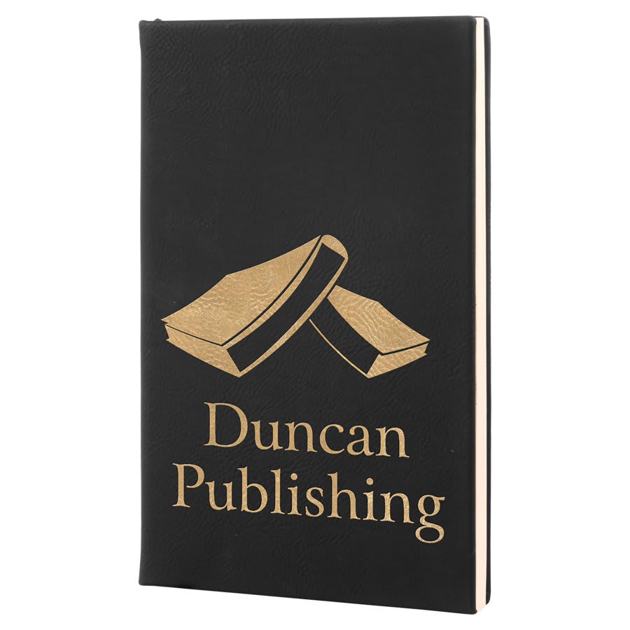 Laserable Leatherette Journal with Lined Notepad