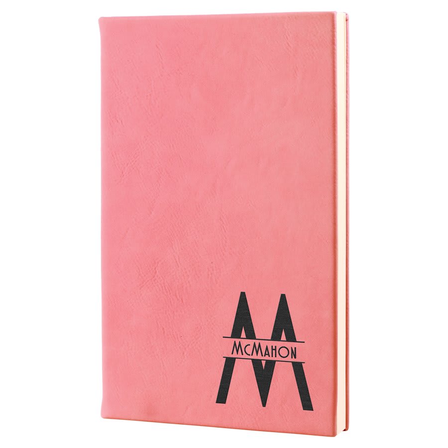 Laserable Leatherette Journal with Lined Notepad