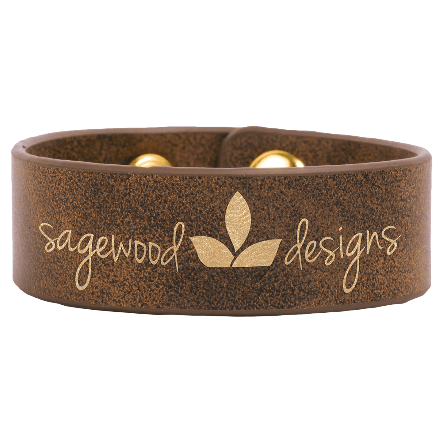 Laserable Leatherette Youth Cuff Bracelet