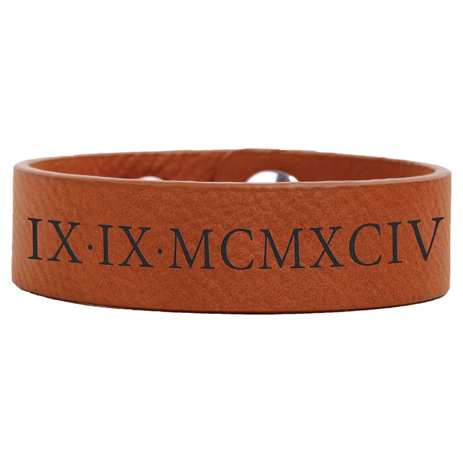 Laserable Leatherette Youth Cuff Bracelet