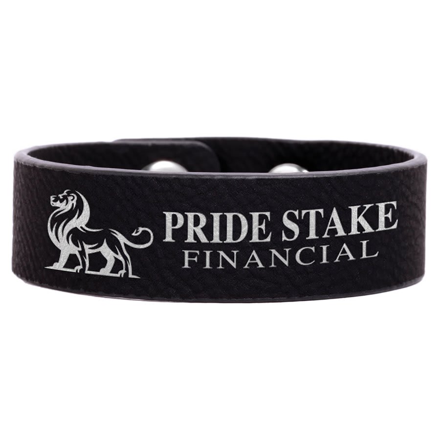 Laserable Leatherette Youth Cuff Bracelet