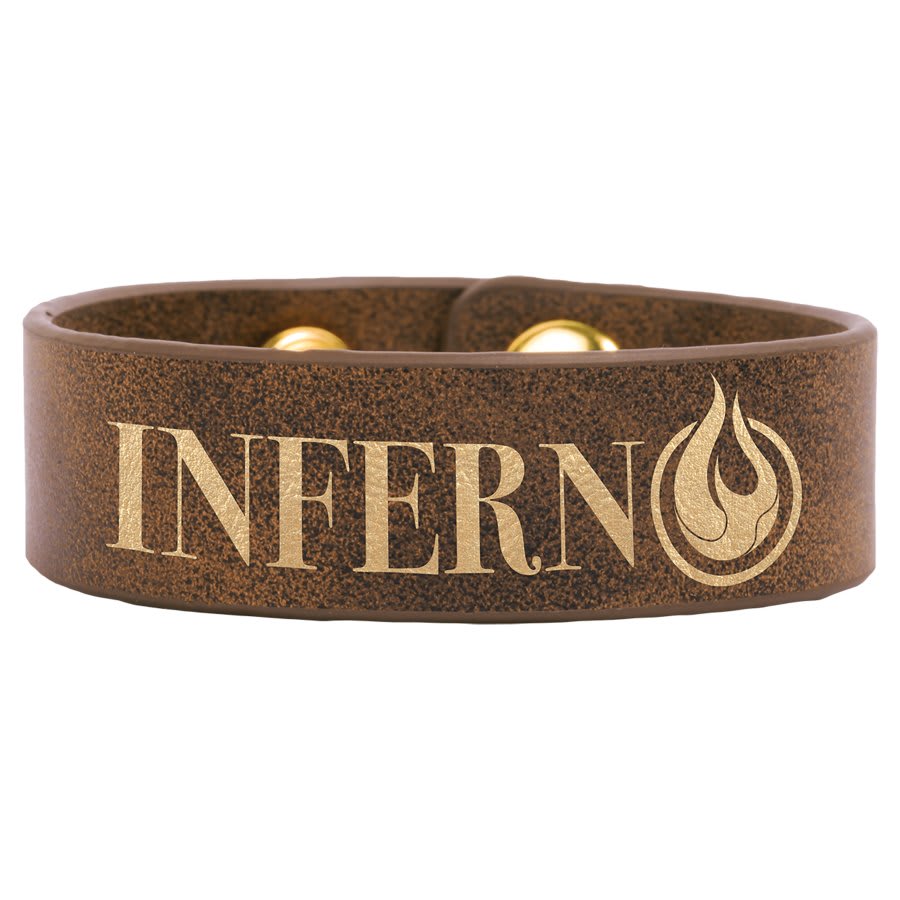 Laserable Leatherette Youth Cuff Bracelet