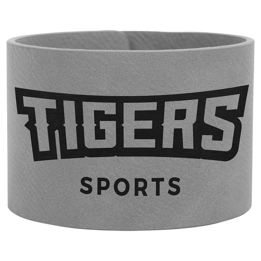 Laserable Leatherette Youth Cuff Bracelet