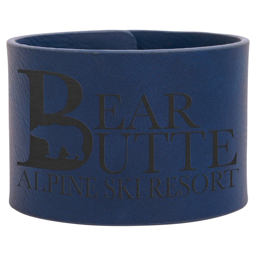 Laserable Leatherette Youth Cuff Bracelet