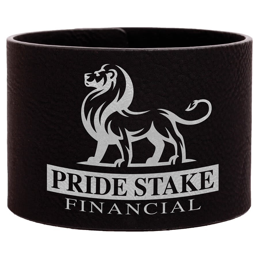 Laserable Leatherette Youth Cuff Bracelet