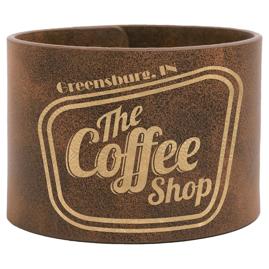 Laserable Leatherette Youth Cuff Bracelet