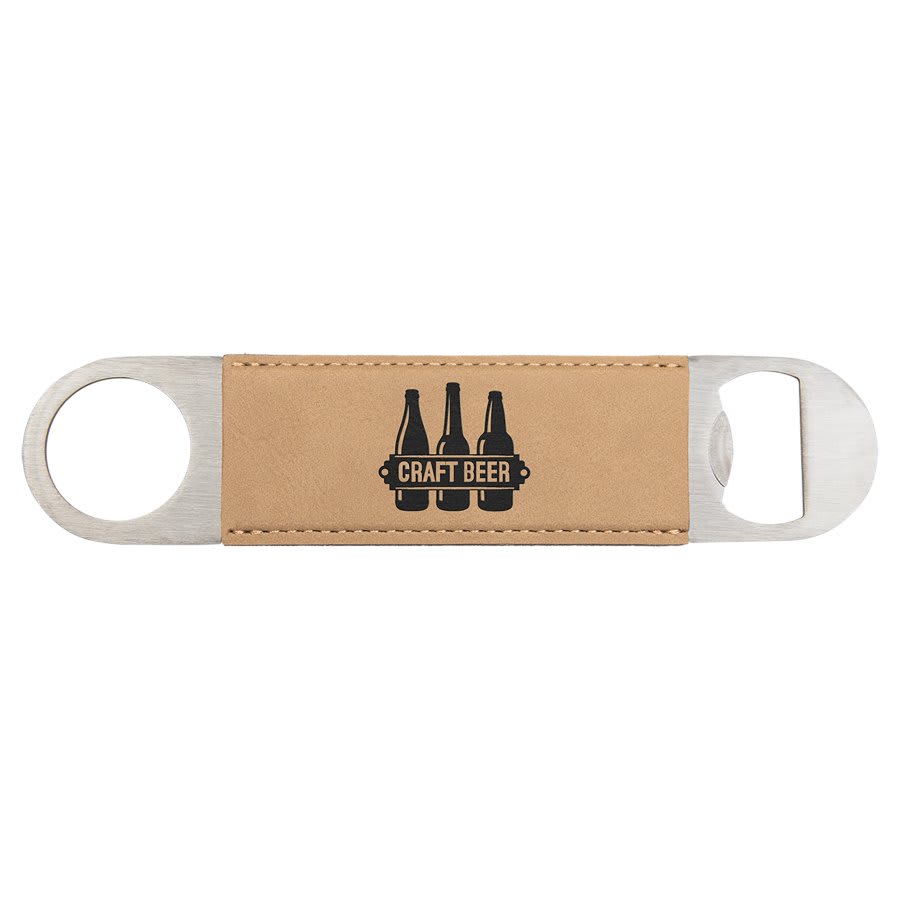Laserable Leatherette Bottle Opener