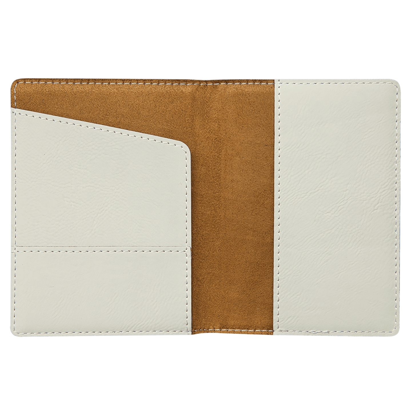4 1/4" x 5 1/2" Laserable Leatherette Passport Holder