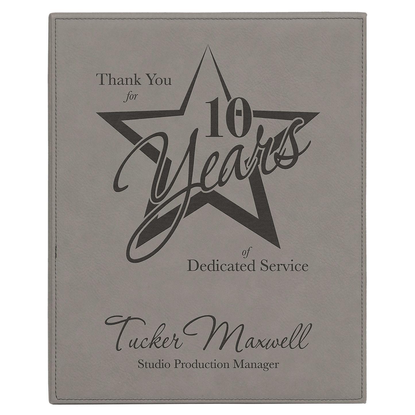 Laserable Leatherette Plaque