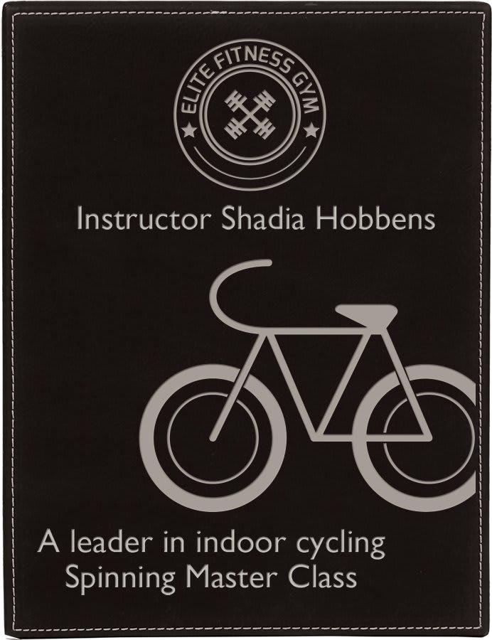 Laserable Leatherette Plaque