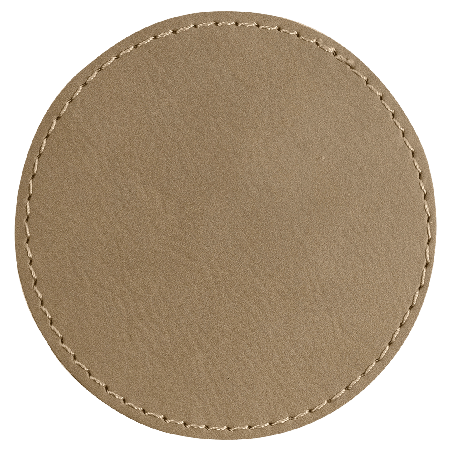 Round Laserable Leatherette Patch with Adhesive (3" Round or 2 1/2" Round)