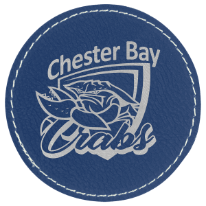 Round Laserable Leatherette Patch with Adhesive (3" Round or 2 1/2" Round)