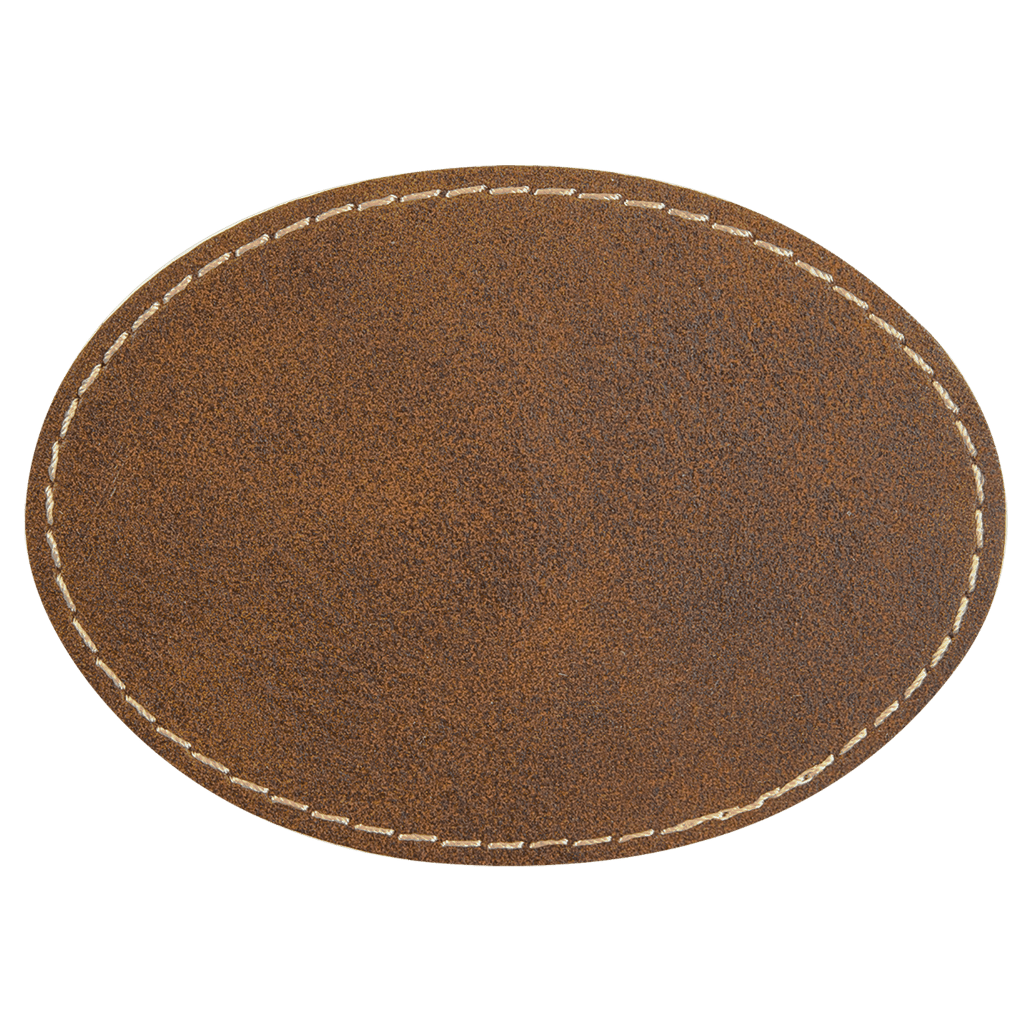 Oval Laserable Leatherette Patch with Adhesive (3 1/2" x 2 1/2" Oval or 3" x 2" Oval)
