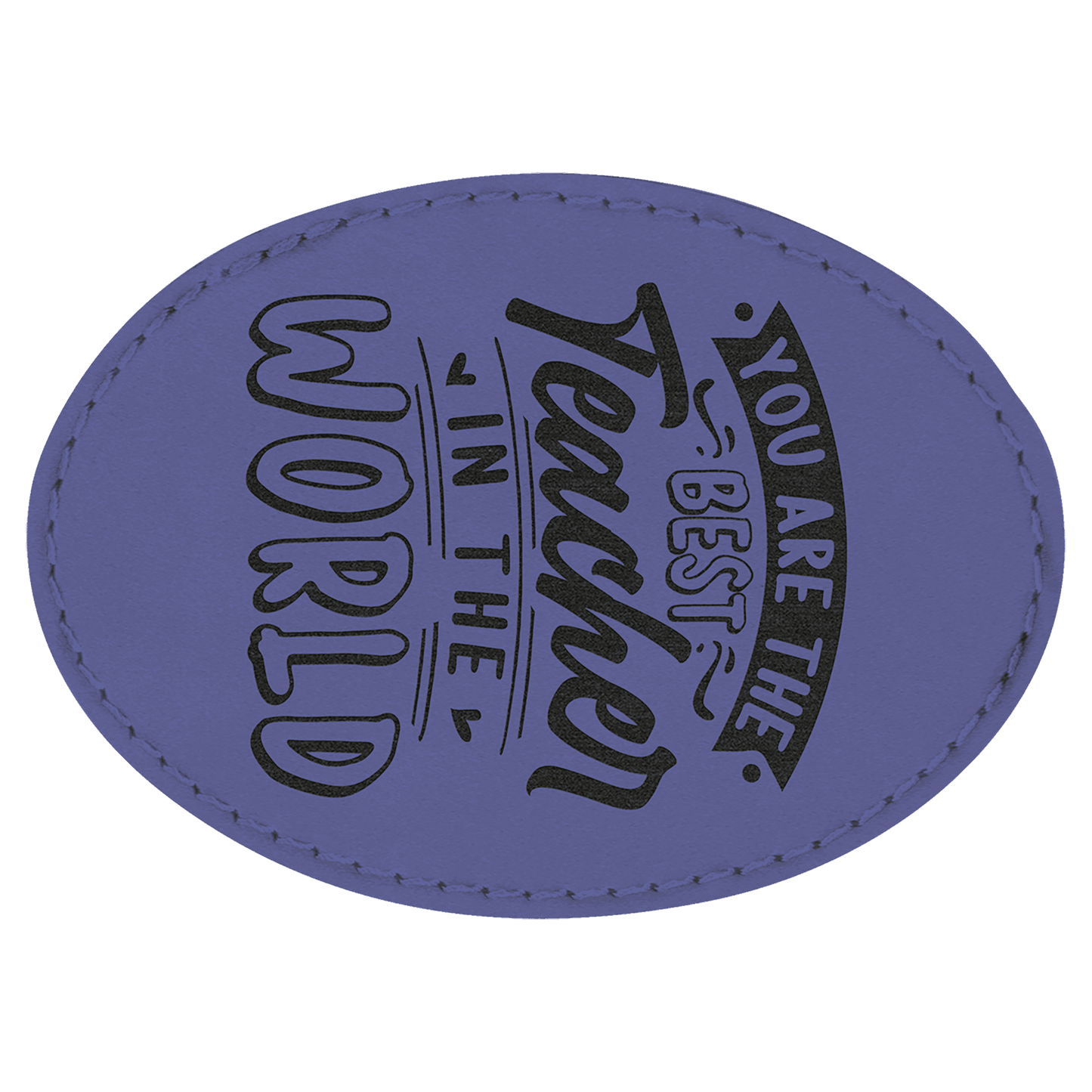 Oval Laserable Leatherette Patch with Adhesive (3 1/2" x 2 1/2" Oval or 3" x 2" Oval)
