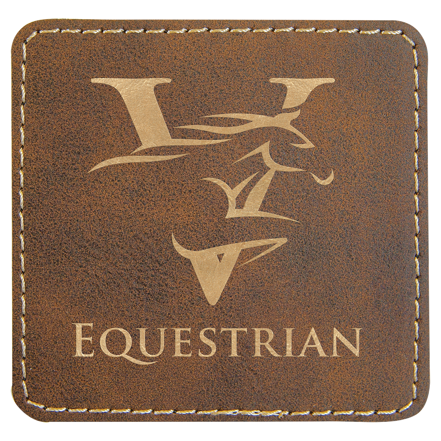 Square Laserable Leatherette Patch with Adhesive (2 1/2" square or 3" square)