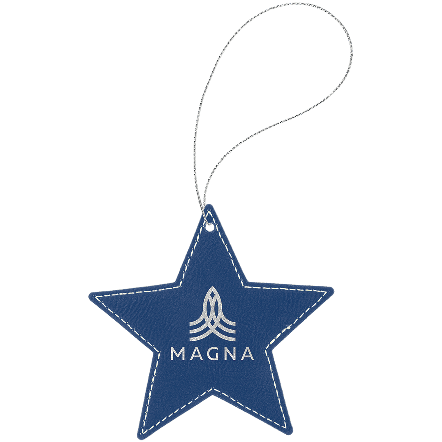 Laserable Leatherette Ornament with String