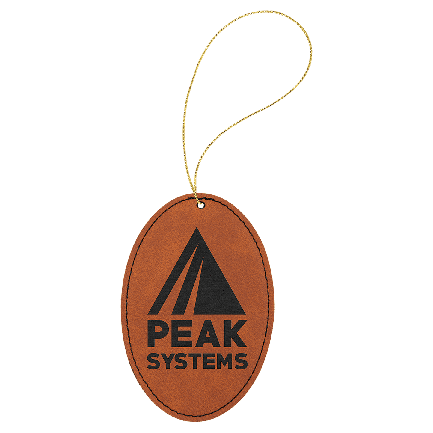 Laserable Leatherette Ornament with String