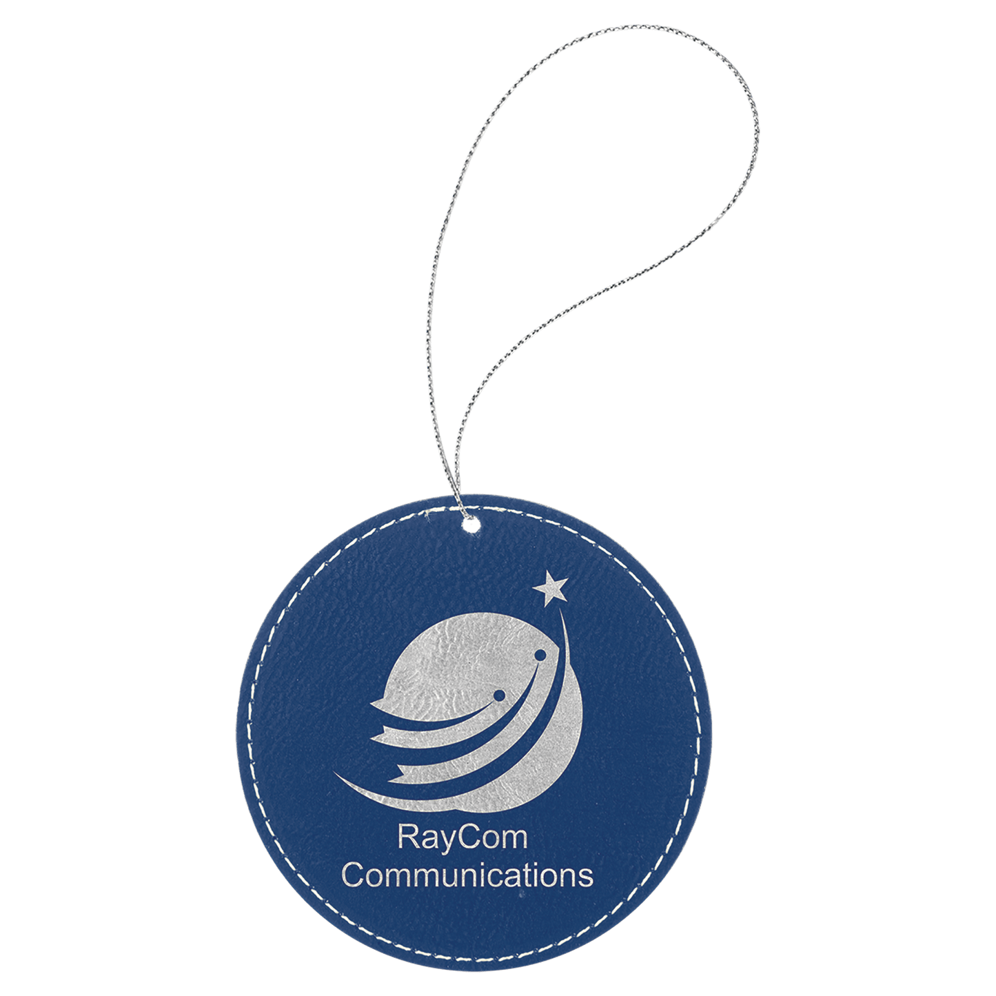 Laserable Leatherette Ornament with String