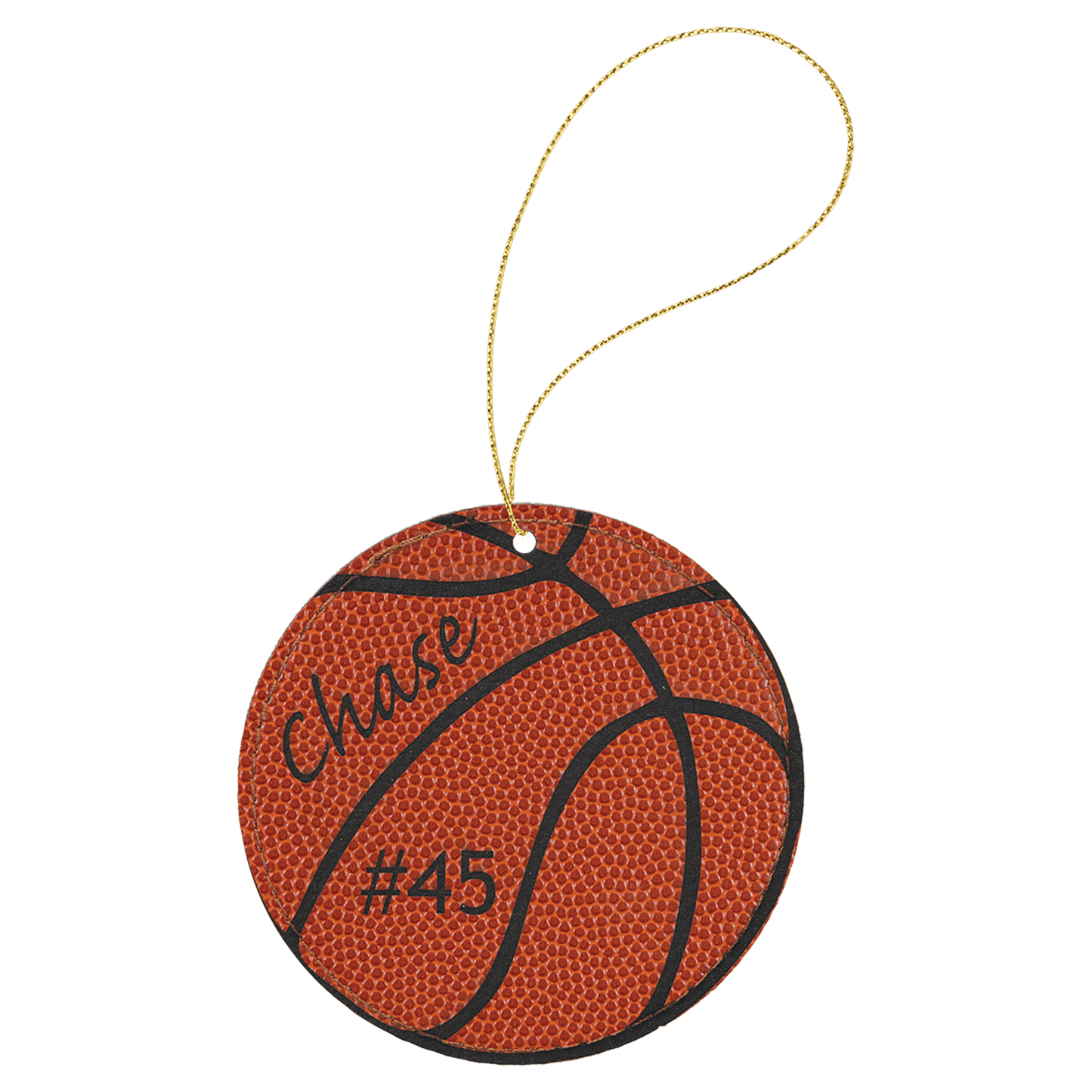 Laserable Leatherette Ornament with String