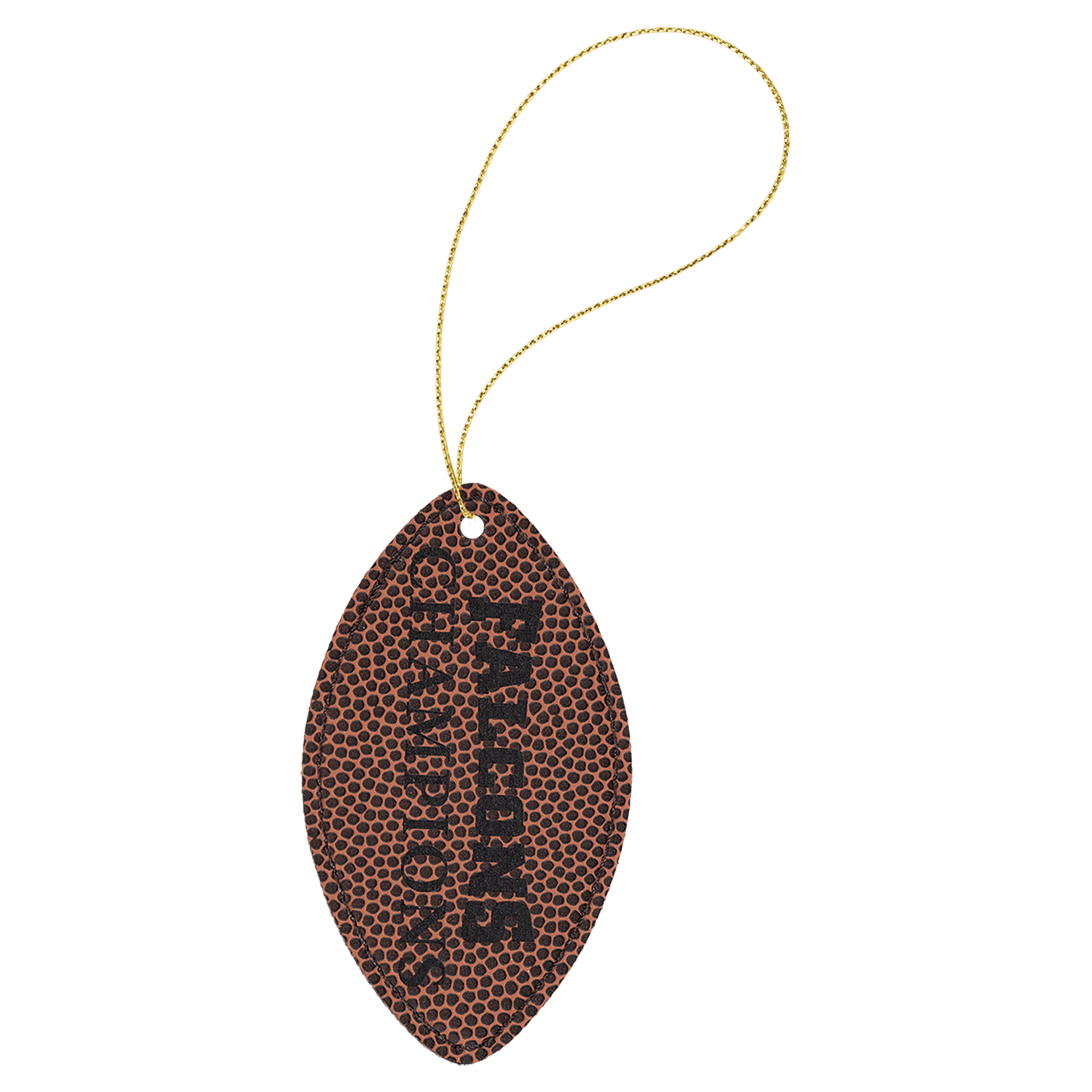 Laserable Leatherette Ornament with String