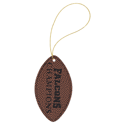 Laserable Leatherette Ornament with String