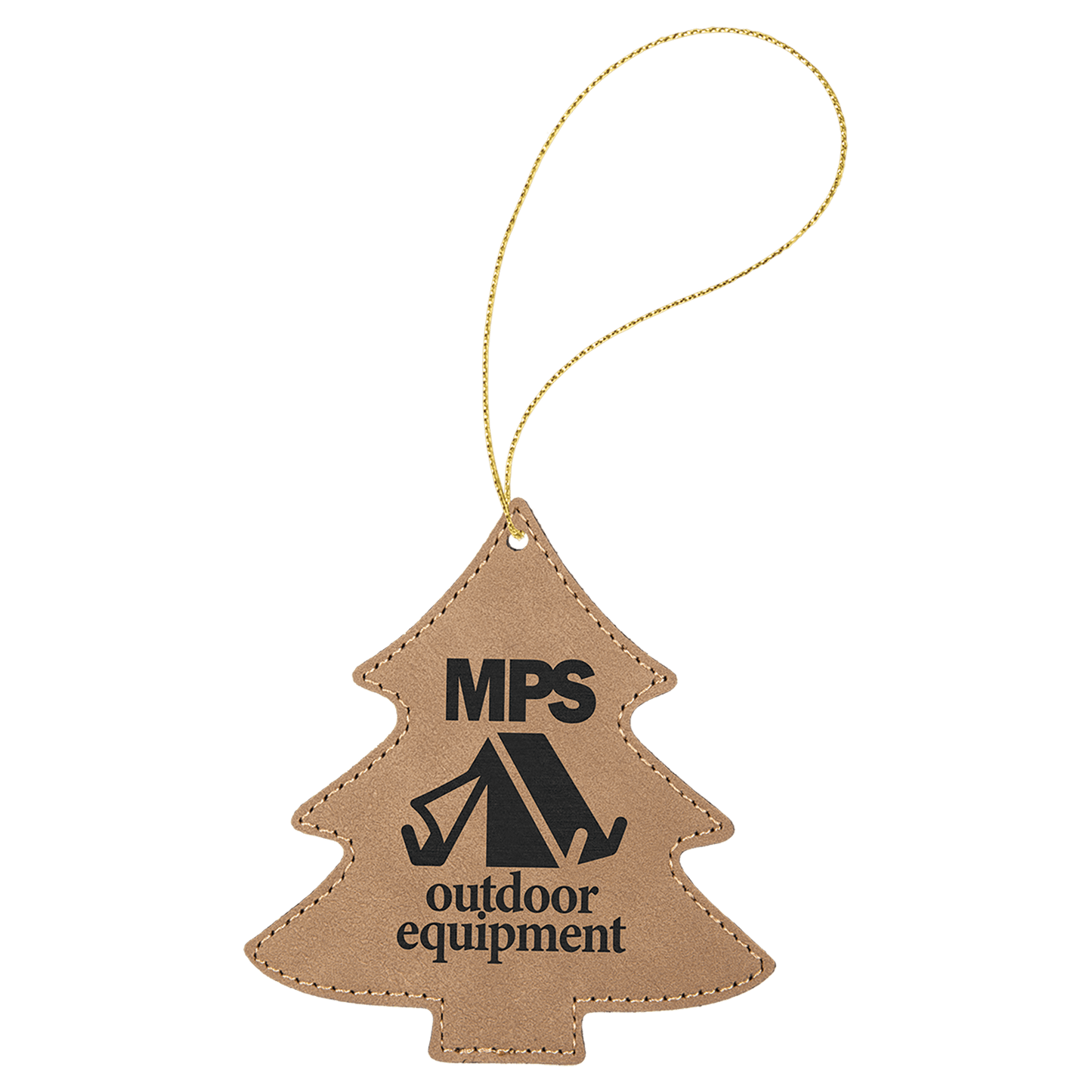 Laserable Leatherette Ornament with String