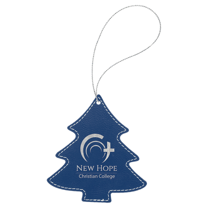 Laserable Leatherette Ornament with String