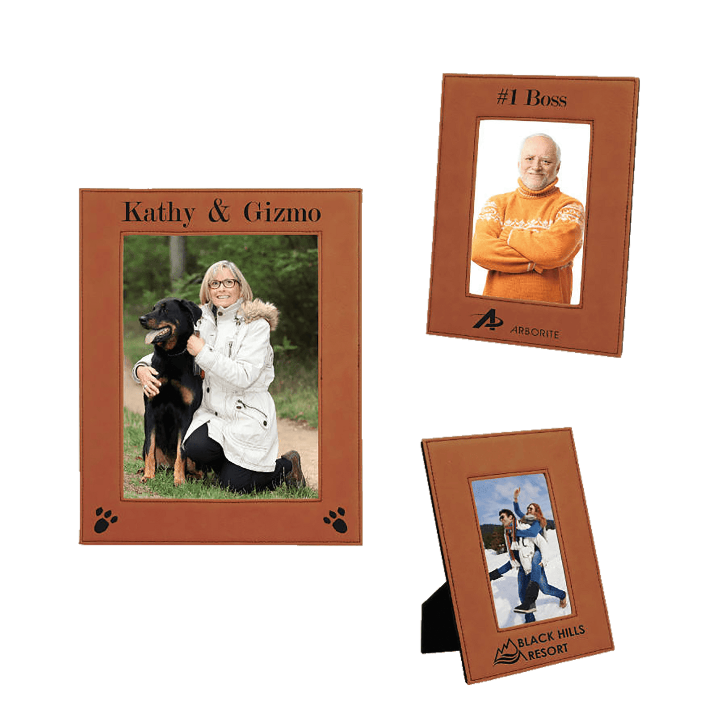 Leatherette Photo Frame Sample Set