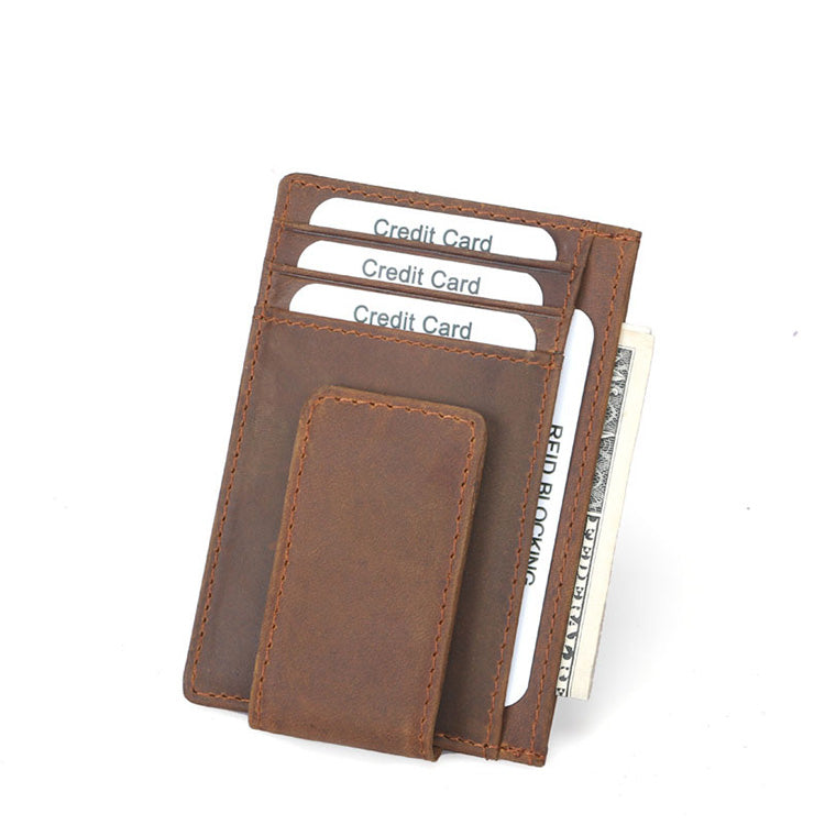 Primo Leather Magnetic Money Clip Wallet