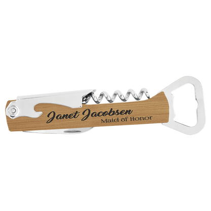 Laserable Leatherette Bottle Opener