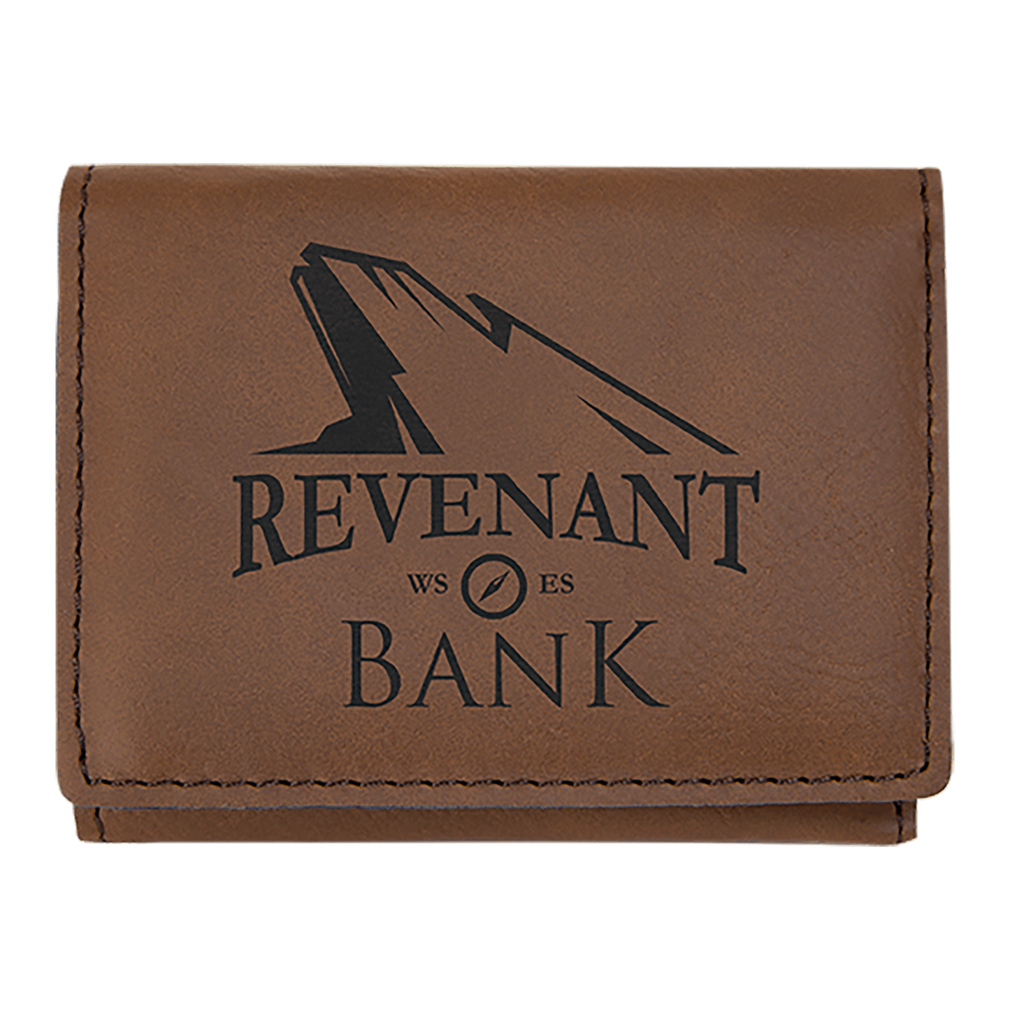 3" x 4" Laserable Leatherette Trifold Wallet