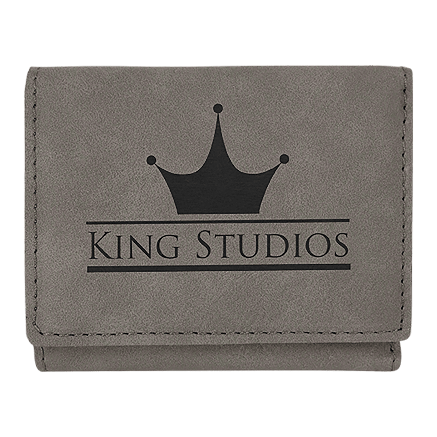 3" x 4" Laserable Leatherette Trifold Wallet