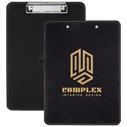 9" x 12 1/2"  Laserable Leatherette Clipboard