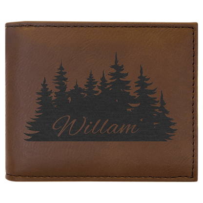 Laserable Leatherette Bifold Wallet