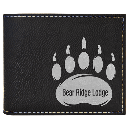 Laserable Leatherette Bifold Wallet
